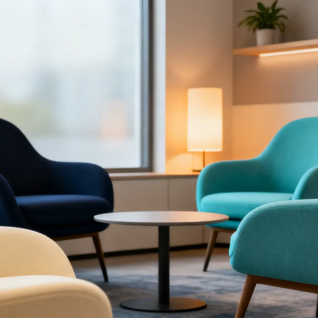 Einladende Lounge für Gespräche