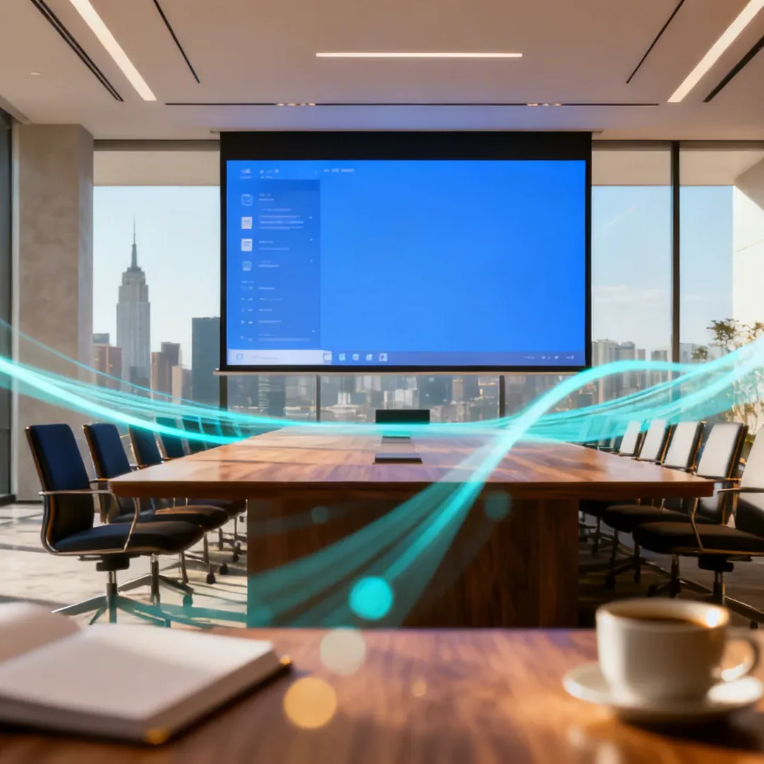 Moderner Konferenzraum mit Präsentation